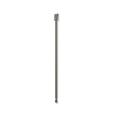 Pied escamotable pour barre d'appui 760 mm Hewi System 900 Gris foncé nacré mat