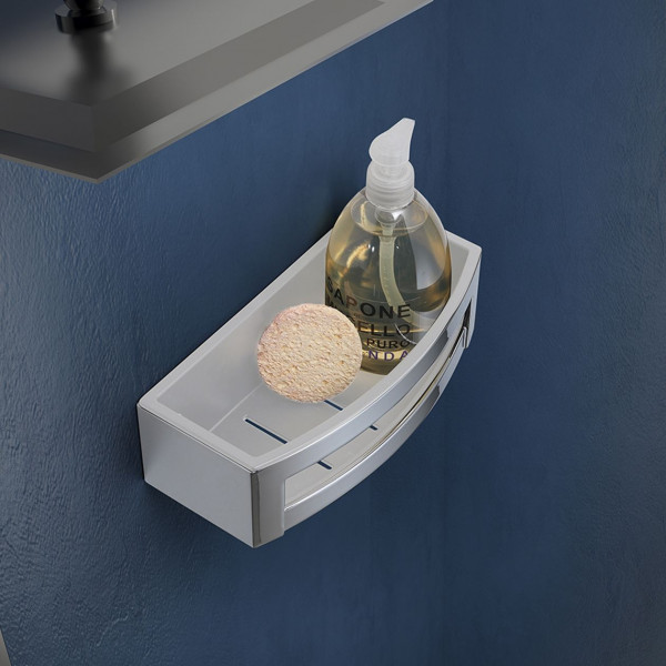 Shower Caddy Gedy ZANTE Wit/Chroom