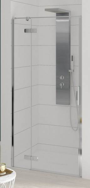 Kinedo Porte de douche pivotante KINESTYLE P pour installation en niche, charnières à gauche 1000mm Verre Transparent