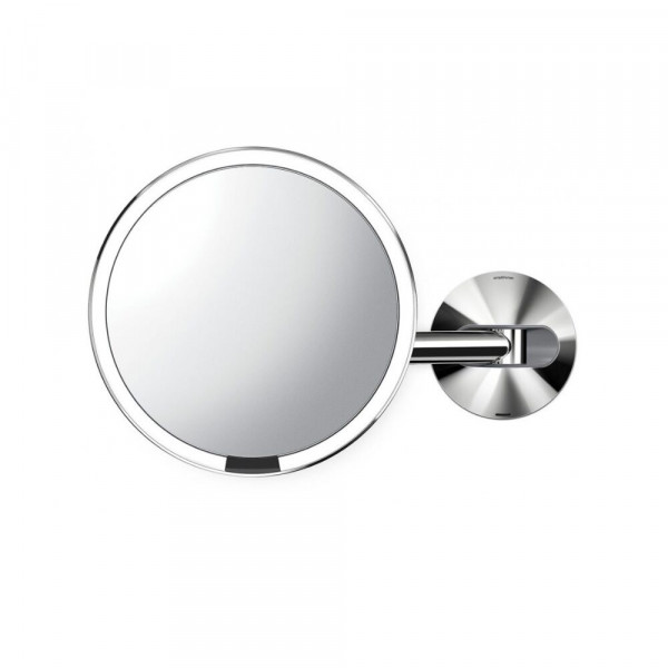 Miroir Grossissant Lumineux Simplehuman x5 rechargeable Chrome poli (ST3015)