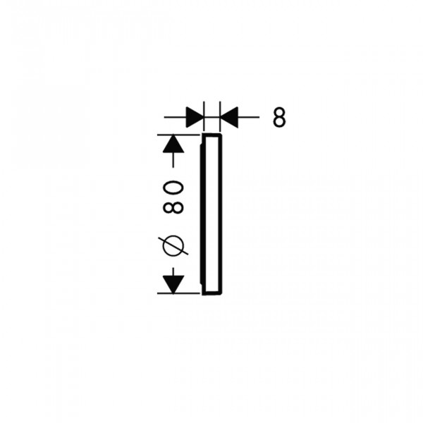 Hansgrohe wastafel voor wandcompensatie voor douchepipe 98681000