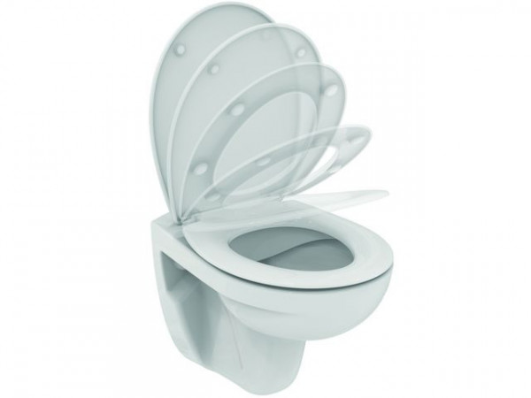 WC Suspendu Ideal Standard EUROVIT Frein de Chute Fond Creux Sans Bride 355x520x350mm Blanc