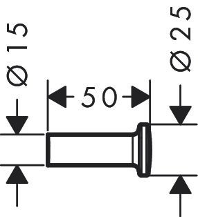 Handdoekhaakjes Axor Universal Circular Nickel