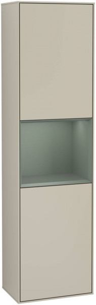 Villeroy en Boch Hoge Badkamerkast Finion 2 deuren 1515x420mm 1 LED