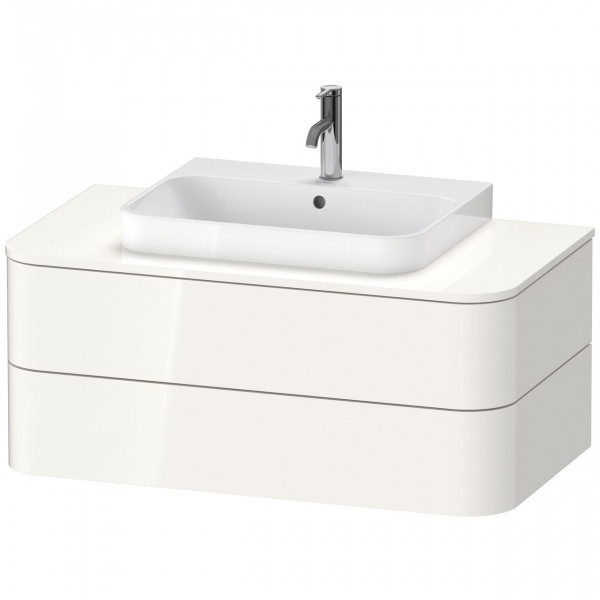 Meuble Pour Vasque à Poser Duravit Happy D.2 Plus 2 tiroirs éclairés 1000mm Blanc brillant HP4971022220010