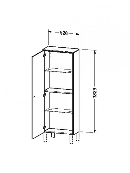 Duravit Hoge Badkamerkast Brioso 240 mm