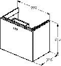 Ideal Standard Wastafelmeubel 1 lade Connect Space