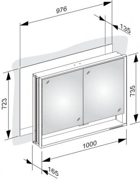 Keuco Spiegelkast Royal Lumos