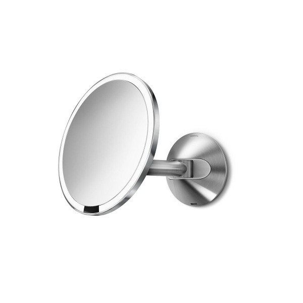 Miroir Grossissant Lumineux Simplehuman x5 rechargeable Chrome brossé
