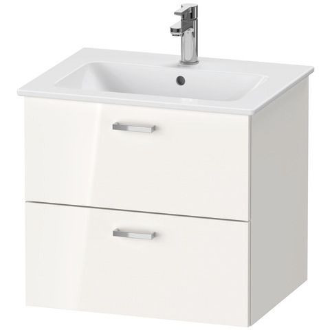 Badkamermeubel Set Duravit XBase Wastafel met wastafel en spiegelkast, versie rechts 630mm Glanze...