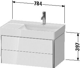 Duravit Wastafelmeubels XSquare voor 234880 784 mm