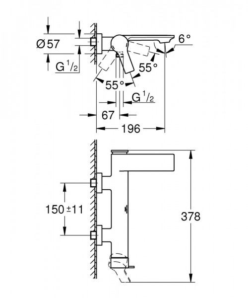 Thermostatische Mengkraan Bad Douche Grohe Allure Hard Graphite