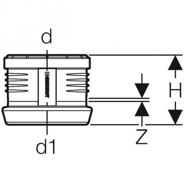 Geberit Overgangshuls Silent-db20 d50/56 Silent (390296141)