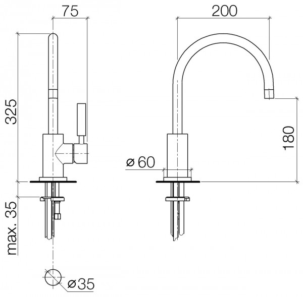 Dornbracht Tara Classic Eengreepsmengkraan (3380088)