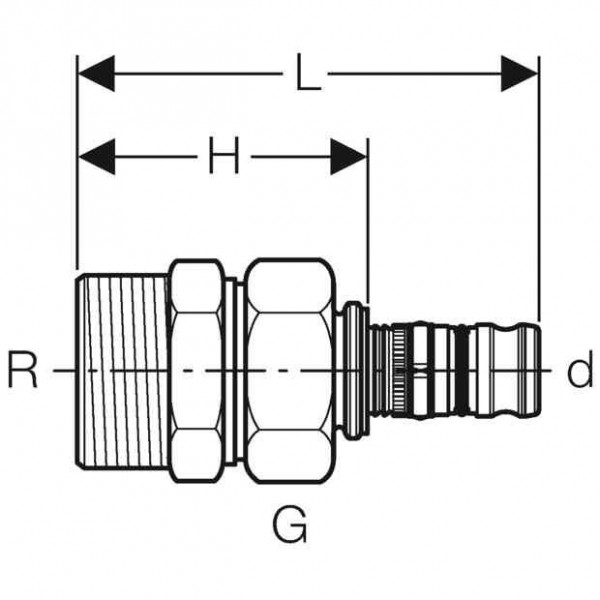 Geberit Snelkoppeling Mepla (606591005)