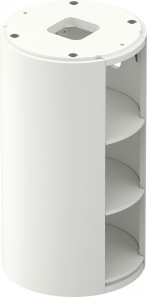 Meuble Pour Vasque à Poser Duravit White Tulip sur pied, 3 niches 410mm Blanc mat soyeux WT423903636