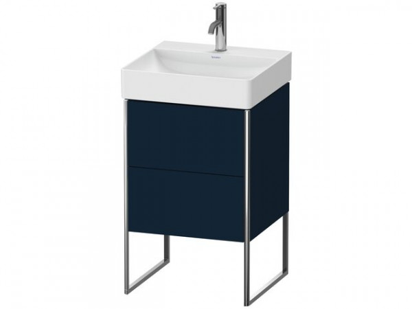 Meuble Pour Lavabo Encastrable Duravit XSquare pour 235350 Bleu nuit satiné mat 484 mm