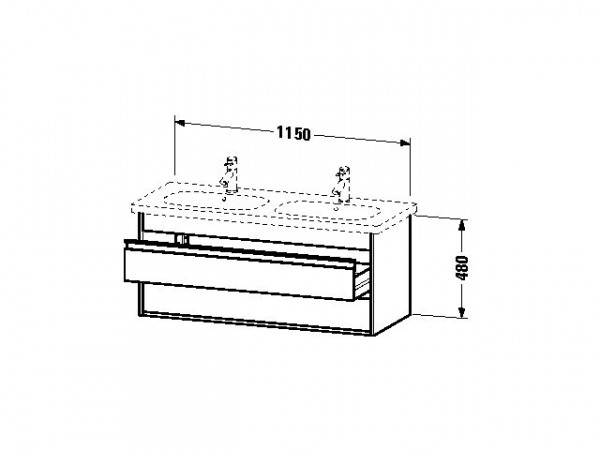 Duravit Wastafelmeubel Hangend Ketho