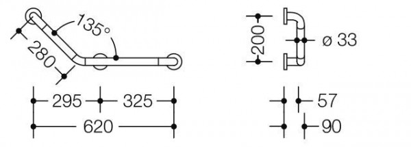 Hewi Badgreep Hoek Serie 801