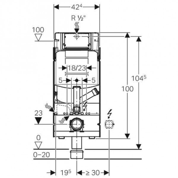 Geberit Inbouwreservoir GIS