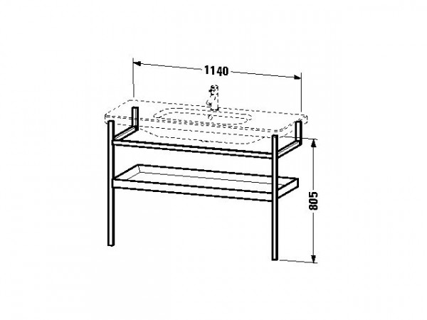 Duravit Wastafelmeubels DuraStyle 1140 mm