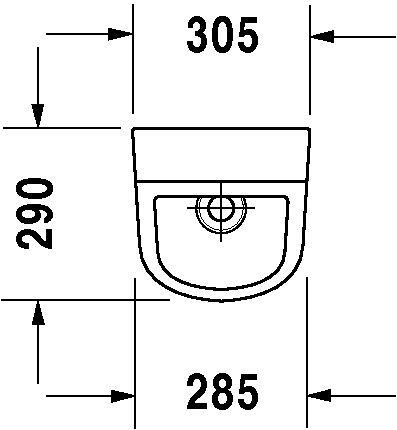 Duravit D-Code Urinoir Verdekte toevoer (829300)