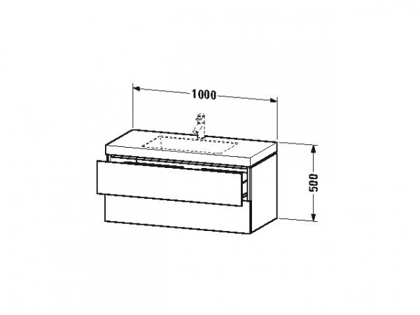 Duravit Badkamermeubel Set L-Cube Hangende 500x480mm