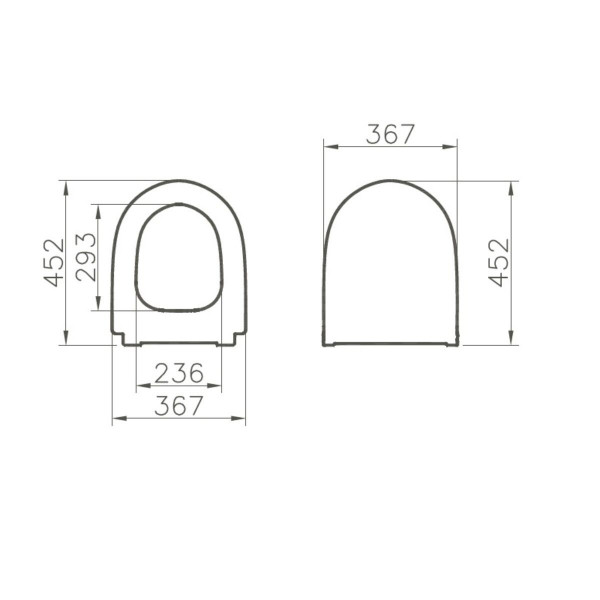 VitrA Softclose WC Bril Sento Slim