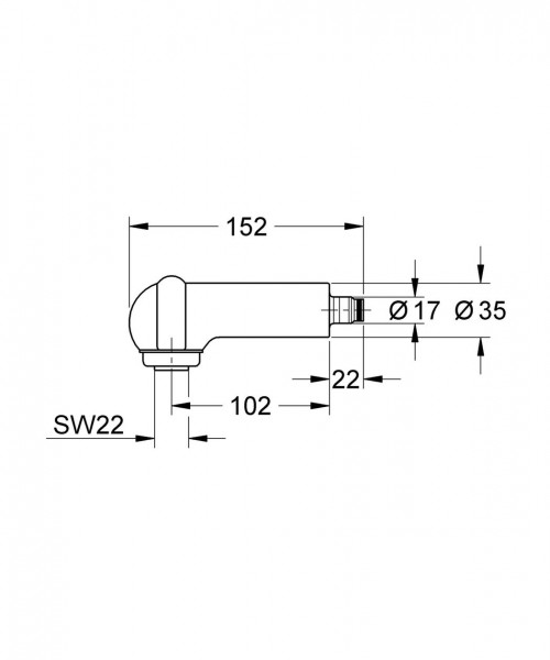 Grohe Handdouche voor Keukenkraan Universeel voor Ladylux/Ladyline Mocka 46050H00