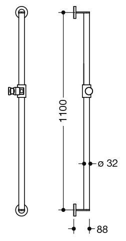 Hewi Douchestang System 900