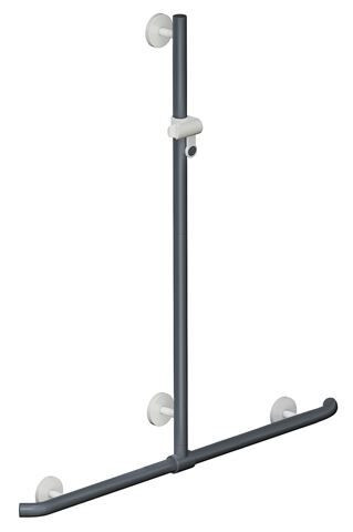 Barre d'appui Hewi System 800 K avec barre de douche Anthracite 950.35.41099 92