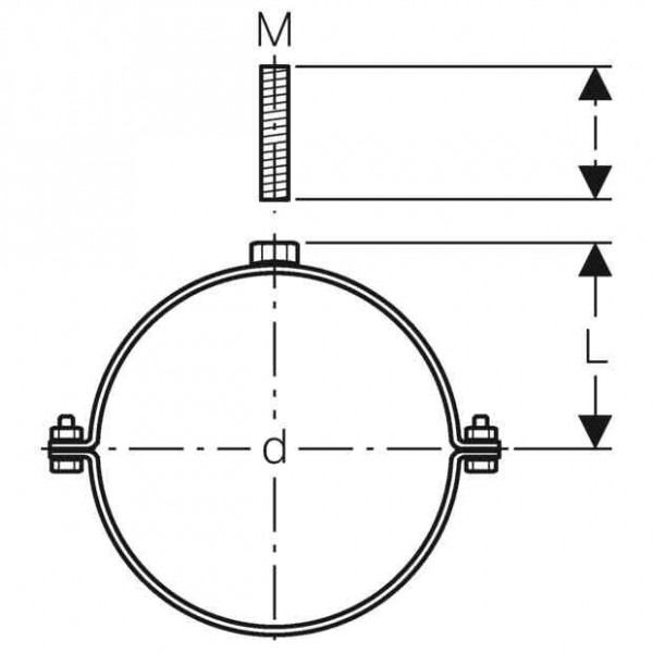 Geberit Buis Pluvia Set klemmen met elektrisch lasband d315