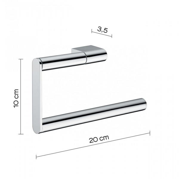 Gedy Handdoekring G-CANARIE Chroom