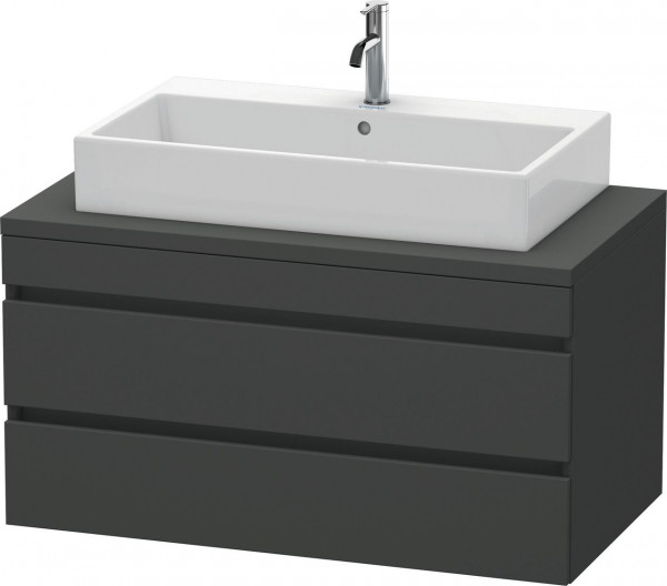 Meuble Pour Vasque à Poser Duravit DuraStyle 2 tiroirs 1000x512x548mm Graphite Mat/Graphite Mat DS531904949 DS531904949