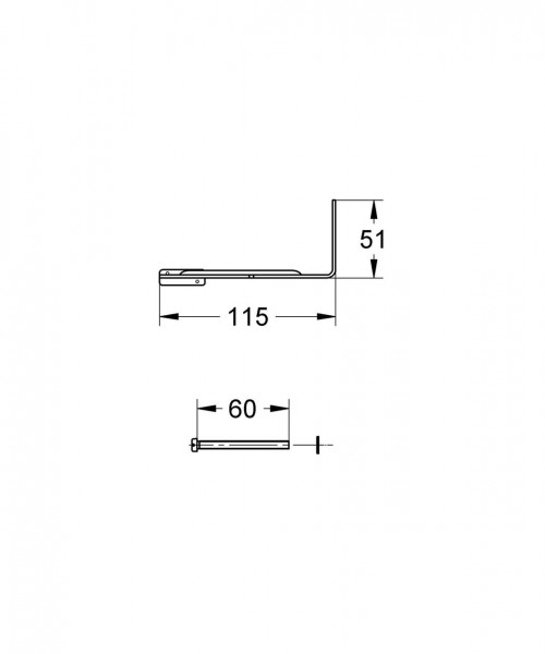 Grohe Waterafvoersysteem Toilet Universeel Motorbeugel voor Inbouwreservoir Chroom 43617000