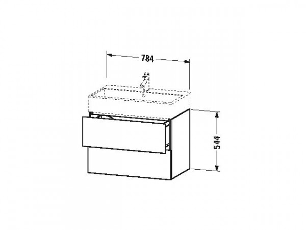 Duravit Wastafelmeubels L-Cube 544x459mm