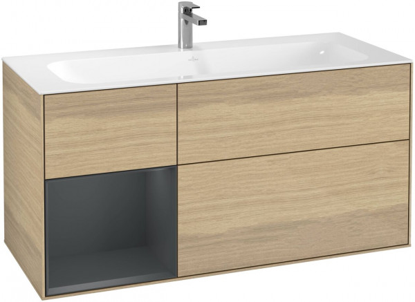 Meuble Pour Lavabo Encastrable Villeroy et Boch Finion Oak Veneer/Midnight Blue G060HGPC