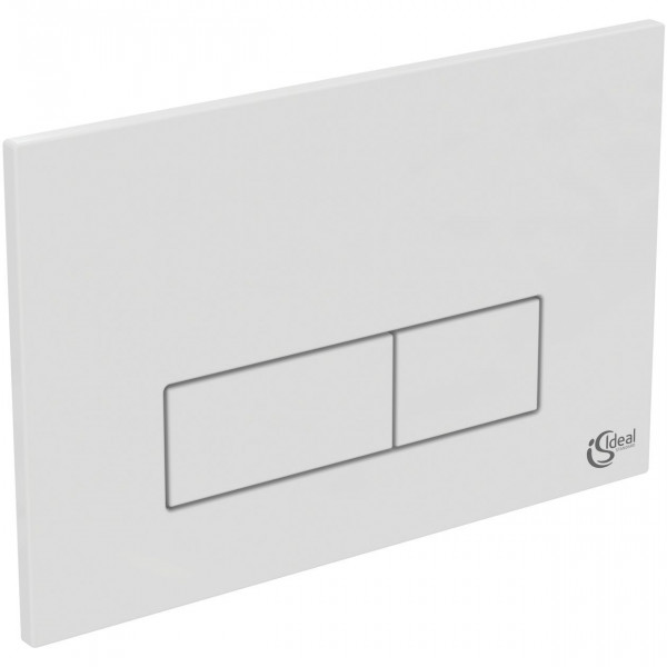 Plaque de Commande Ideal Standard OLEAS P2 234x154x8,5mm Blanc Double Touche