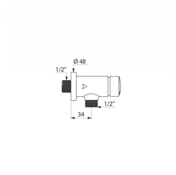 Delabie Professionele Kranen TEMPOSOFT2 Zelfsluitende urinoirspoeler Chroom 778800