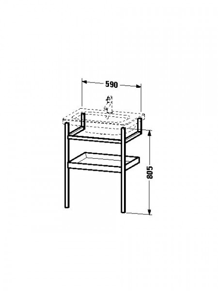 Duravit Wastafelmeubels DuraStyle 590 mm