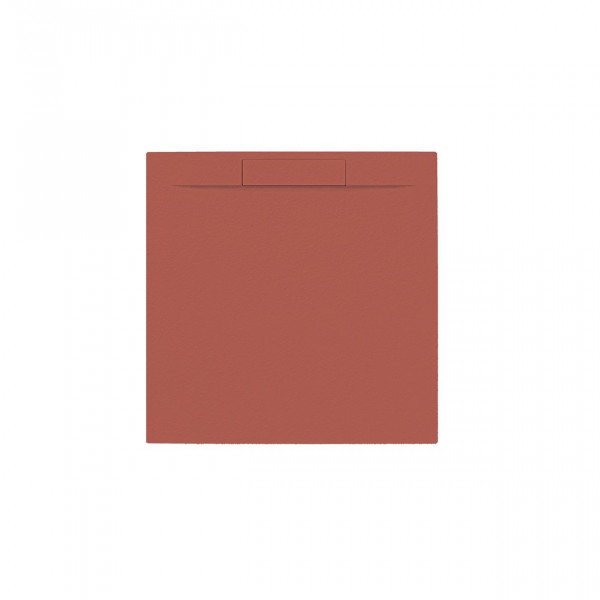 Douchebak Vierkant Allibert LUNA met sifon 900x900x30mm Mat Terracotta