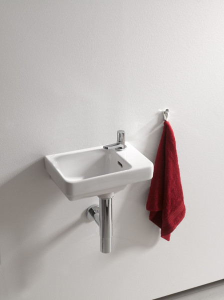 Lave-Mains Laufen PRO S 1 trou, trop-plein, lavabo à gauche 360mm Blanc