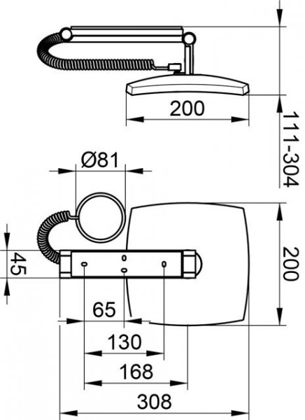 Scheerspiegel Met Licht Keuco Ilook_move wandmodel, vierkant/verlicht met sensorbesturing Geborst...