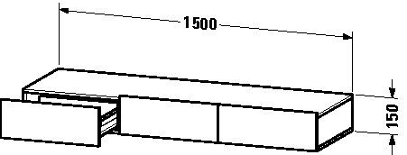 Duravit Planchet DuraStyle 1500 mm