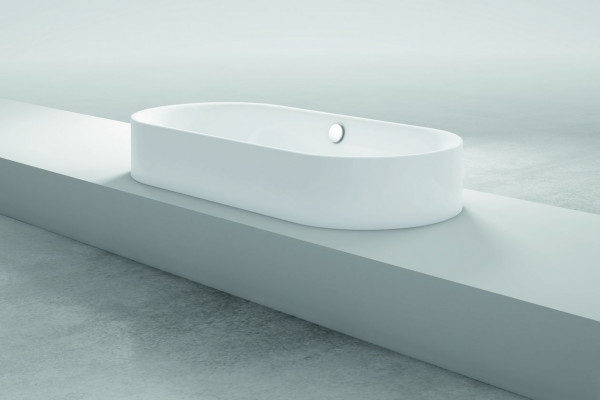 Bette Lux Oval Highline duobad plaatstaal dikwandig ovaal 190x90x45cm zonder poten wit 3467000CFXXH