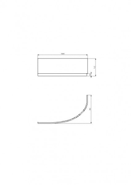 Ideal Standard Hotline Neu Badpaneel voor acrylaatbesparend bad rechts (K275)