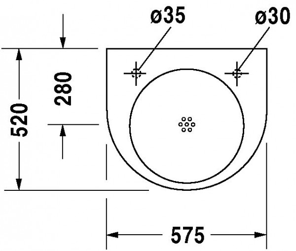 Duravit Architec Vital Med Meubel Wastafel (443580)