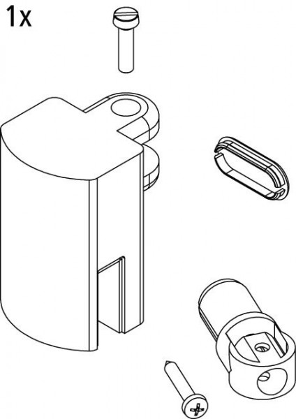 Kermi DIGA Montagedelen voor stabilisator (2535022)