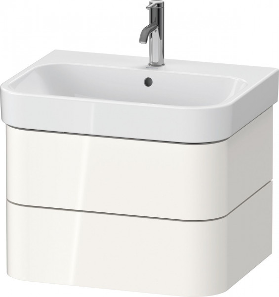 Meuble Pour Lavabo Encastrable Duravit Happy D.2 Plus 2 tiroirs 625mm Blanc brillant HP4386022220000