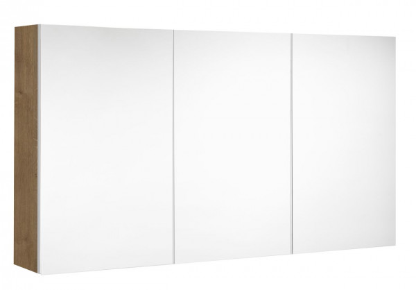 Armoire de Toilette Allibert LOOK UTE 3 portes miroir 1200x650x180mm Chêne Arlington | 1200 mm